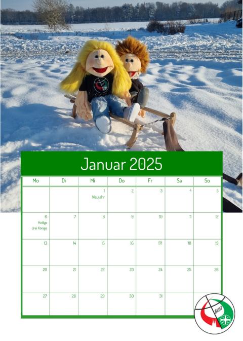 Auszug Januar Basti Kalender 2025